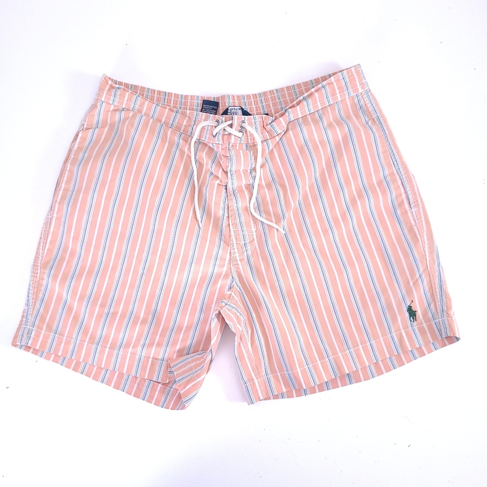 Polo Ralph Lauren Striped 5" Swim Trunks Size M